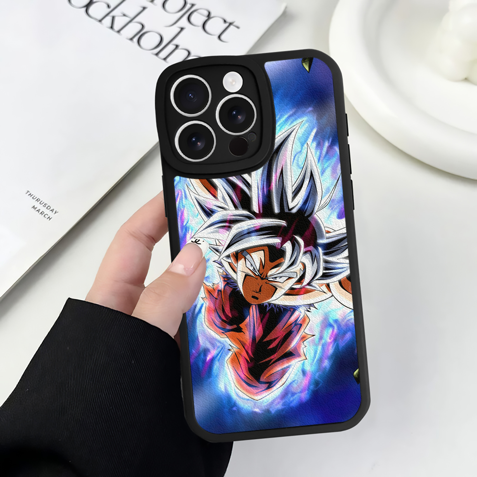 （画像用） ドラゴンボール DRAGON BALL 【iPhone 16シリーズ対応】シリコンスマホケース（レザー調） 材質：シリコン